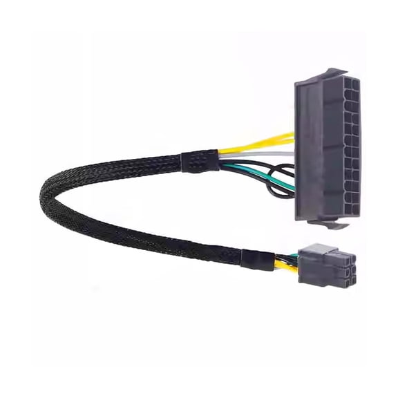 24 Pin to 6 Pin Power Adapter Cable for 3650 3040 7040 Computer Motherboard Power Converters Cable Replacement