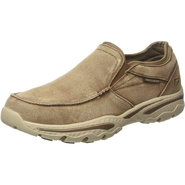 Zapatos Skechers Creston-Moseco - Mocasín para hombre, color marrón claro
