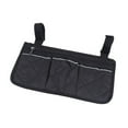 thumbnail image 6 of Arkzeo Camping Chair Armrest Storage Bag Wheelchair Chair Side Bag W/ Reflective Strip black, 6 of 8