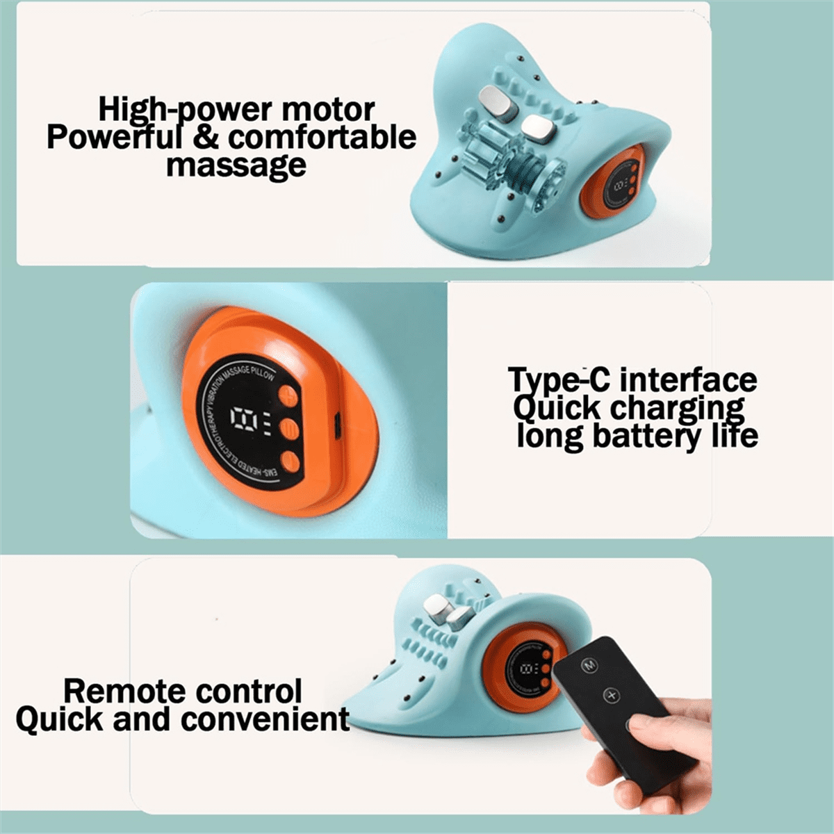 New Therapist Neck Massager, Electric 4D with Heat, Ergonomic Angle for Deep Tissue Pain Relief