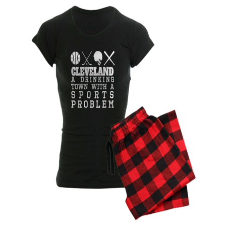 

CafePress - Cleveland Drinking Town Sports Problem Pajamas - Women s Dark Pajamas