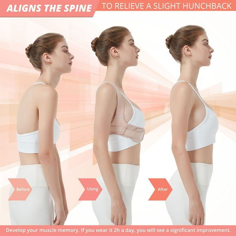 4 Pcs Mercase Posture Corrector for Men and Women, Back Brace for