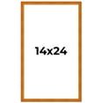 thumbnail image 2 of 14x24 Honey Brown Real Wood Picture Frame Width 0.75 inches | Interior Frame Depth 0.5 inches |, 2 of 8