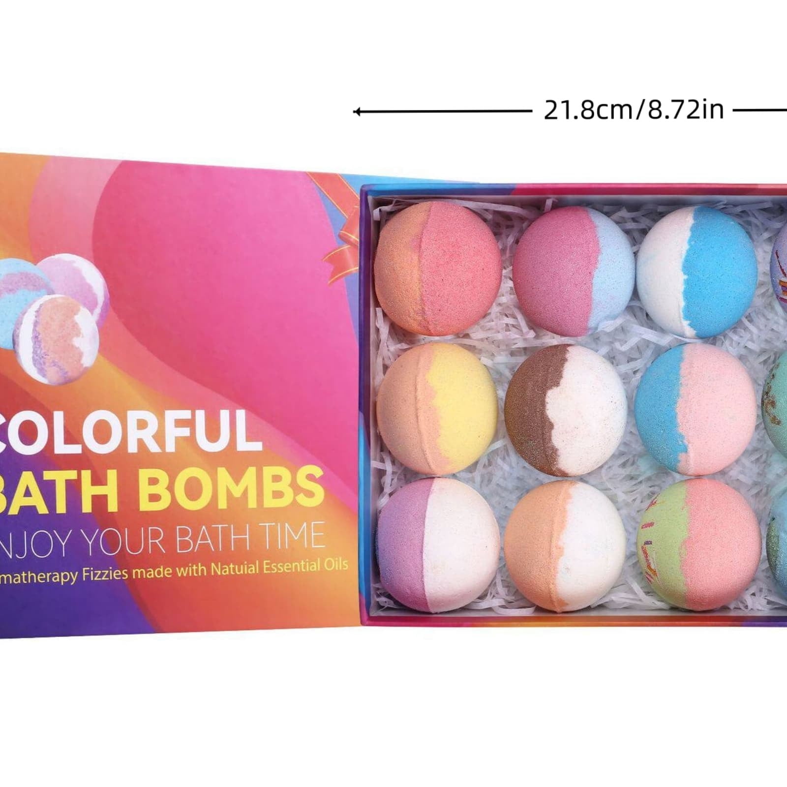Kieccall Bath Bomb Set Fizzy Salt Balls For Home Spa Bubble Bath Aromatic Body Cleansing Relaxing Leisure Bath Time Gift