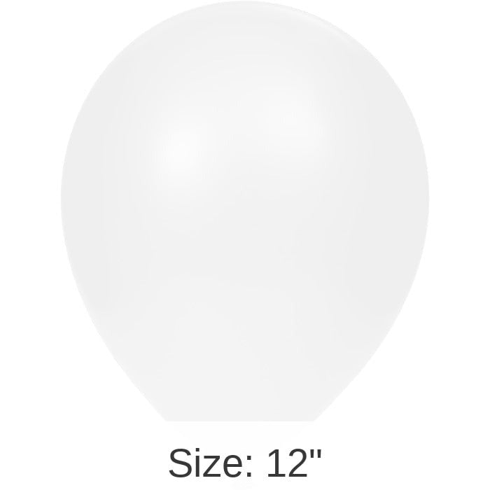180/Case Bulk White Latex Balloons