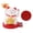 White, variant on Suodoka Solar Powered Lucky Cat Rotating Base Fortune Cat Statue for Car Dashboard Checkstand Desktop Decoration Black 3 inches / 7.7 cm[cite: 1]