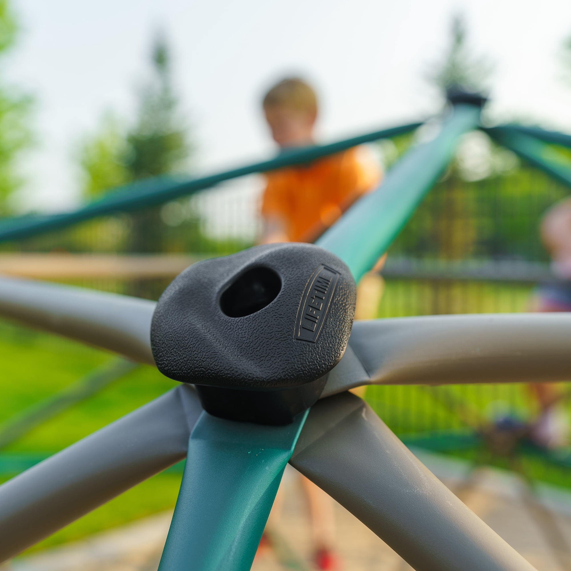 Lifetime Children's Outdoor 5 ft. H x 10 ft. W Dome Climber, Green and Brown (90136)