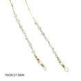 thumbnail image 4 of Milaget 2x Chaîne de Lunettes de Soleil à Perles Mode Support de Lunettes de Lecture Cordon Blanc 2 Pcs, 4 of 4