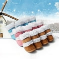 4pcs Winter Dog Shoes Pet Small Dog Warm Cashmere Snow Boots Winter