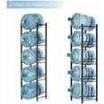 thumbnail image 2 of 5 Gallon Water Jug Holder Water Bottle Storage Rack, 5 Tiers Silver, 2 of 5