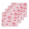 thumbnail image 2 of BZSMCE Towel Cotton Face Towel Soft Hand Towels Fashion Pink Carousel Pattern Pattern, 2 of 9