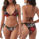 thumbnail image 3 of Fotbe tractor Traje de Baño para Mujer de Dos Piezas – Bikini Sexy de Tirantes Tipo Halter con Diseño Triangular, 3 of 6