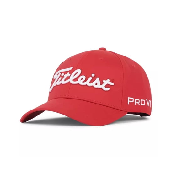 Gorra Titleist Tour Performance Temporada Anterior Roja/Blanca