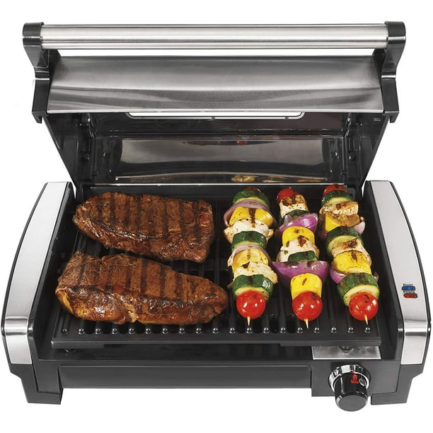 Hamilton Beach Electric Indoor Searing Grill with Viewing Window and
