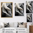thumbnail image 4 of Designart "Soothing Shadows Grey Tranquility III" Abstract Framed Wall Art - Modern Grey Abstract Collages Living Room Framed Canvas Art, 4 of 6