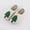 Green, variant on Christmas Slippers Fuzzy Slippers for Womens Cute Christmas Tree Fleece Lined Memory Foam Flat Thick Bottom Close Toe Comfortable Non-Slip Warm Winter House Slippers White