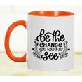 thumbnail image 5 of Inkdotpot Be The Change You Want To See GYM Fintess Freak Lover Inspirational Quotes 11oz CeramicCoffeeMug-Orange, 5 of 5