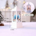 thumbnail image 3 of Christmas Snow Globe Lantern, Battery Operated Lighted Swirling Glitter Water Lantern for Christmas Home Decoration, Snowman,1pc, 3 of 8