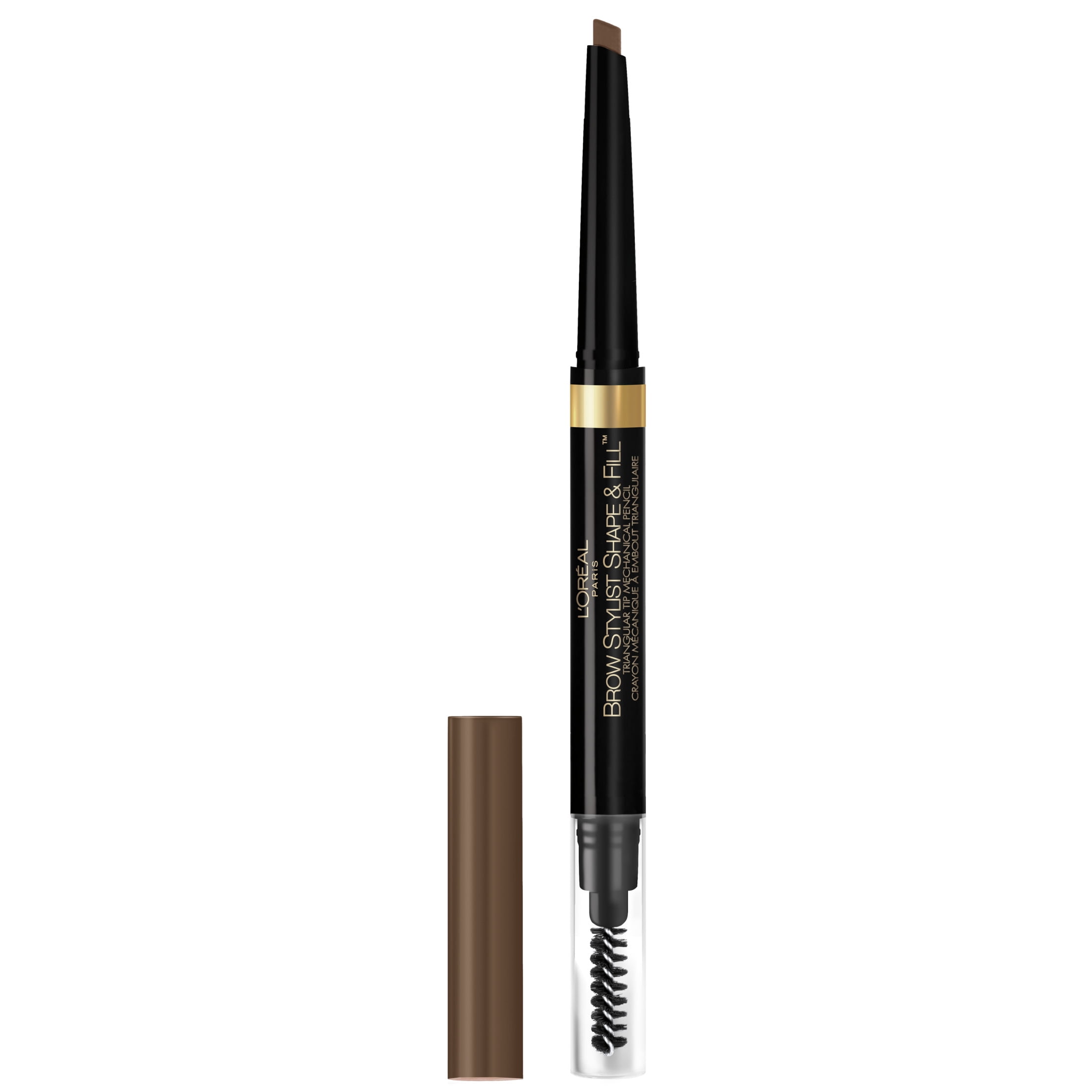 (2 pack) L'Oreal Paris Stylist Shape and Fill Mechanical Eyebrow Makeup Pencil, Brunette
