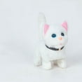 thumbnail image 1 of Juguete de peluche de gatito caminante, juguete interactivo eléctrico de gato de peluche que maúlla la cola, mueve la cabeza y asiente, juguete para mascotas, gatito animado de cumpleaños para niños p, 1 of 7