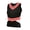 Black/White/Orange - Adult Size, variant on Chassé Cheerleading Uniform Top for Women - Blaze Boost, Fitted V-Neck Shell Top (Red/White/Metallic Silver, AS)