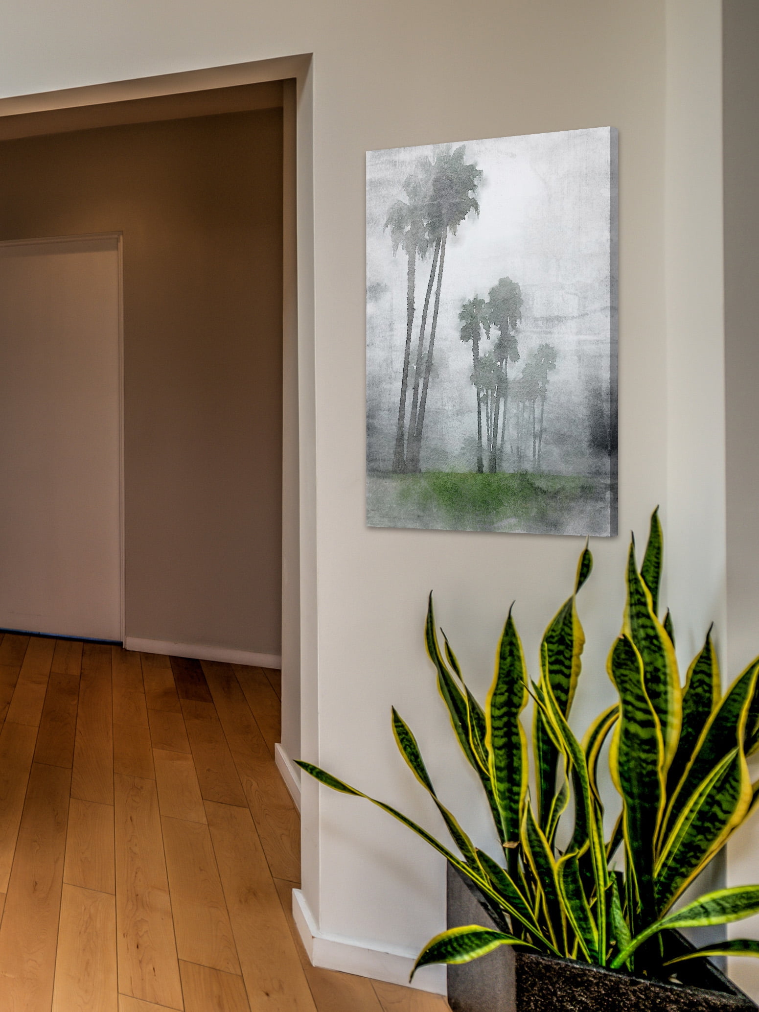 "A Foggy Morning" Painting Print on Wrapped Canvas