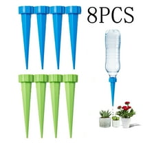 Ludlz Plant Self Watering Spikes Devices, 8 Pack Automatic Irrigation Equipment Plant Waterer , Adjustable Water Volume Drip System for Home and Vacation Plant Watering