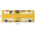 thumbnail image 7 of Yellow Dot Sunflower Bee Pattern Kitchen Rug Mat,Kitchen Runner Rugs Non Skid Washable,Decorative Kitchen Floor Mats for Kitchen,Sink,Laundry,17"x47.2", 7 of 7