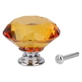 thumbnail image 1 of 1Pcs Crystal Glass Diamond Shape Drawer Knob Cupboard Pull(701 A-40 yellow), 1 of 8