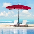 thumbnail image 2 of Outsunny Parasol Rectangulaire de Patio 6,5 X 4 Pi en Aluminium, Inclinable et Ajustable, Parasol de Jardin, Pare-Soleil, Auvent Extérieur, Rouge, 2 of 10