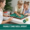 thumbnail image 6 of Queensell 15 Inch Backgammon Set for Adults, Faux Suede Leather Backgammon Board Game with 32 Pieces, Dice Cups, Travel Backgammon Set, 6 of 9