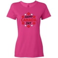 thumbnail image 3 of Inktastic Happy Canada Day- Maple Leaf Circle Women's T-Shirt, 3 of 5