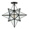 thumbnail image 2 of Safavieh 19" Abrielle Contemporary Iron Flush Mount Lights, Black, 2 of 7