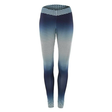 ZEFINE Ladies Print Gradient Outdoor Yoga Running Breathable Sweat-absorbent Stretch Casual Pants (Best Outdoor Running Pants)