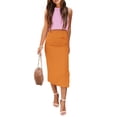 thumbnail image 1 of Conjunto de Verano de 2 Piezas PRETTYGARDEN Top sin Mangas y Falda Midi Talla L, 1 of 8