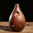 thumbnail image 4 of EeaseMX Flauta china profesional de 10 agujeros, instrumento Xun de cerámica, ocarina, instrumento musical antiguo para artistas principiantes (tecla F, estilo aleatorio)., 4 of 7