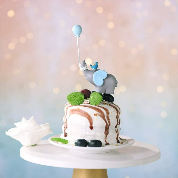 Décoration de gâteau de dessin animé pour enfants, éléphant, train