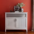 thumbnail image 3 of Kitchen Storage Sideboard and Buffet Server Cabinet with Adjustable Shelves, Magnetic Doors - Suitable for Kitchen, Bar Area, 3 of 9