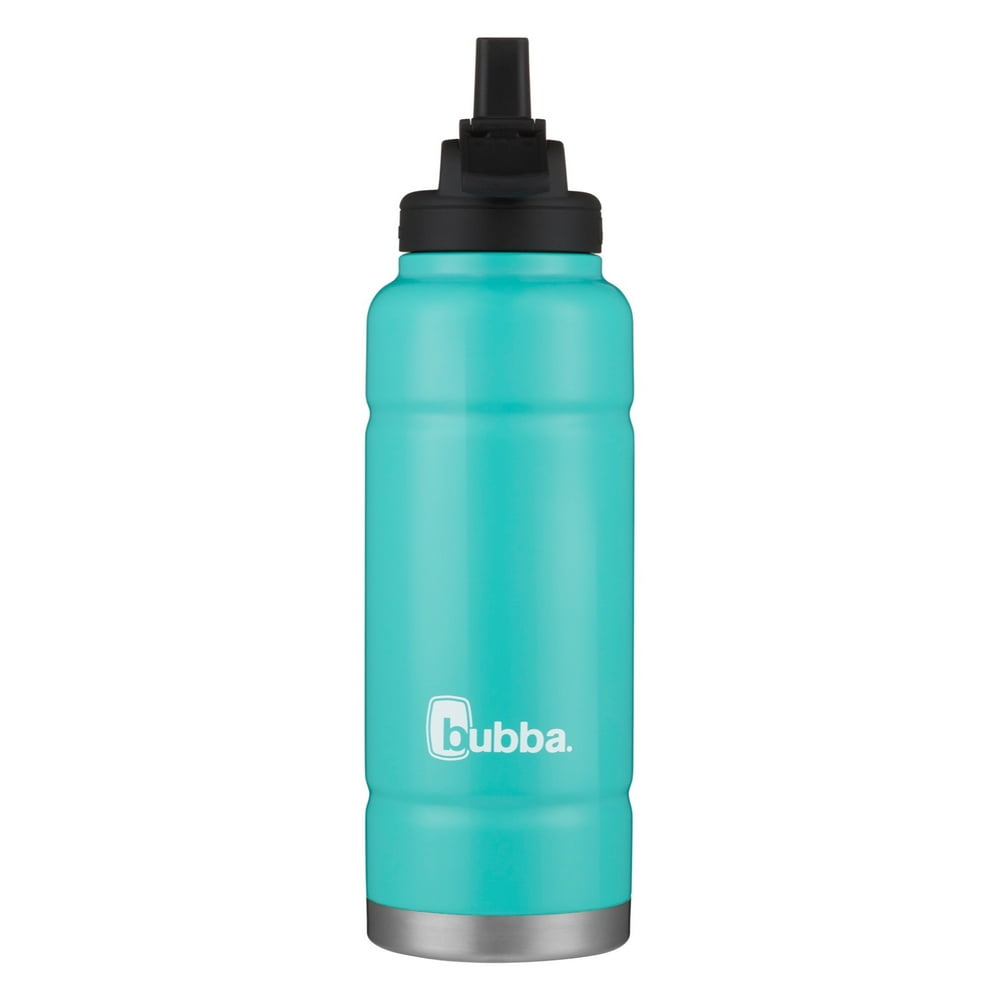 water bottle with measurements and straw