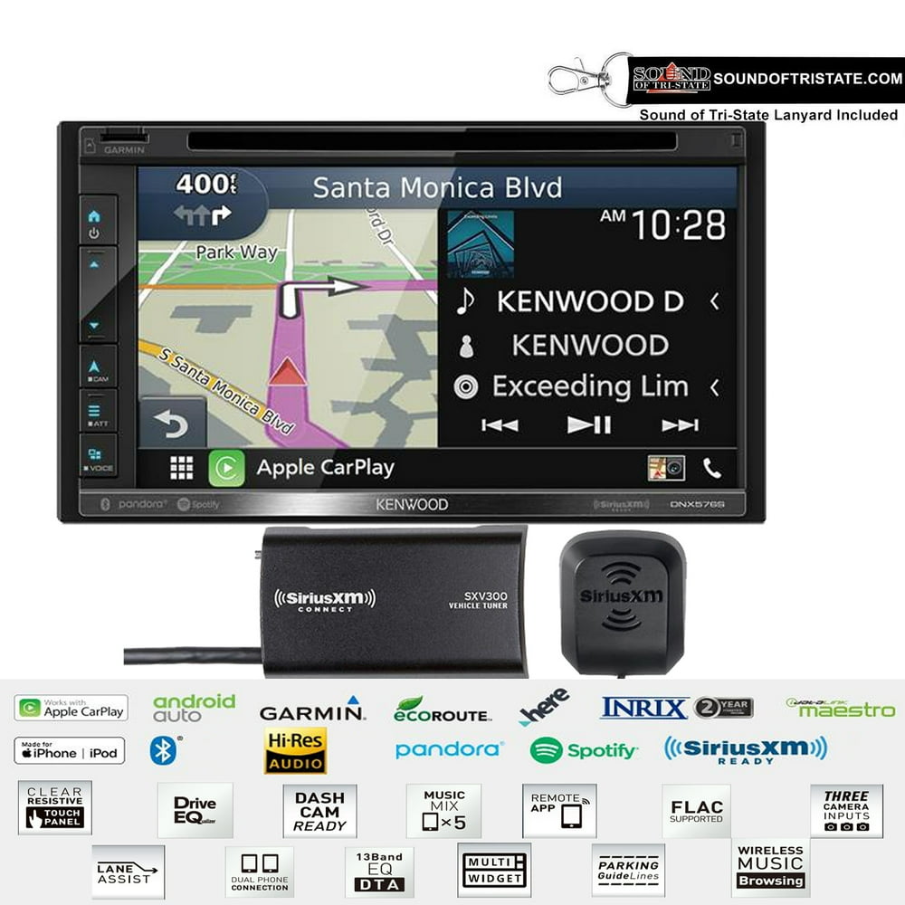 Kenwood DNX576S 6.8" Navigation Receiver system w/ builtin Garmin