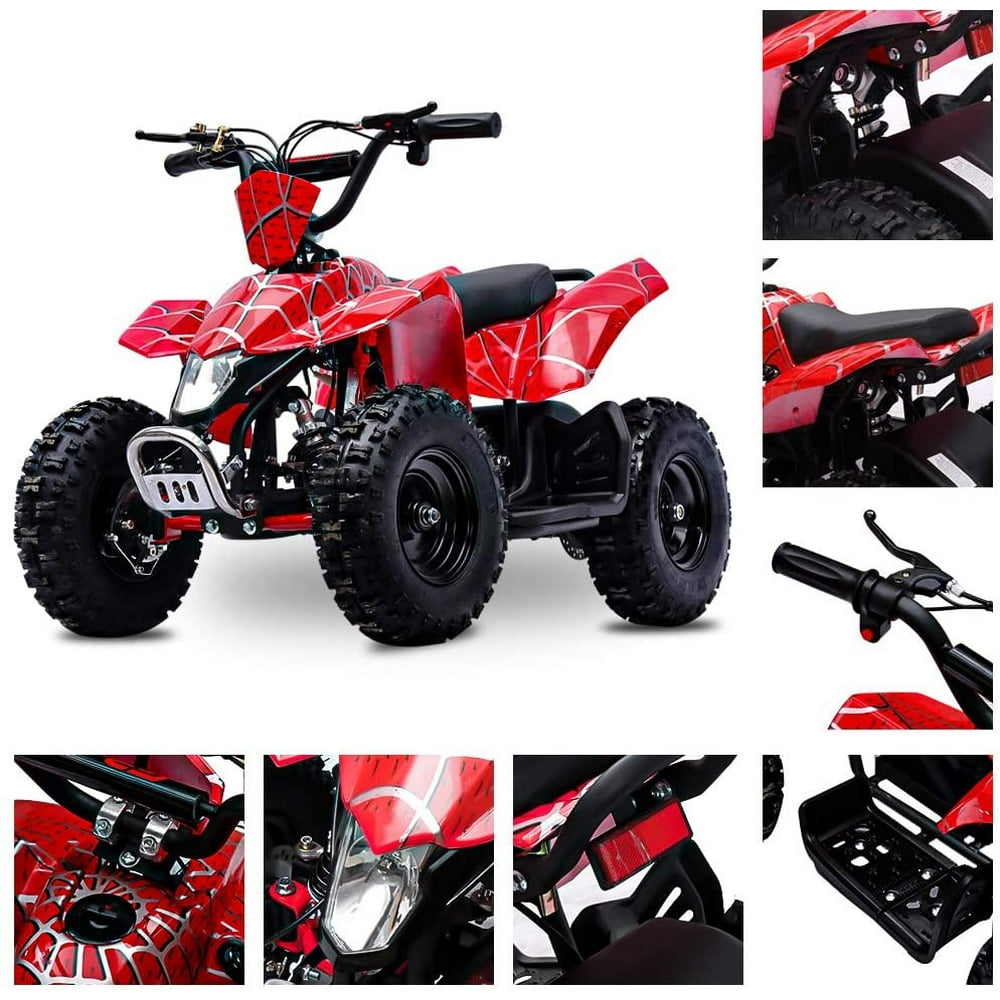 Electric Kids Mini ATV Off Road Quad Sahara on 350W 24V, Red Walmart