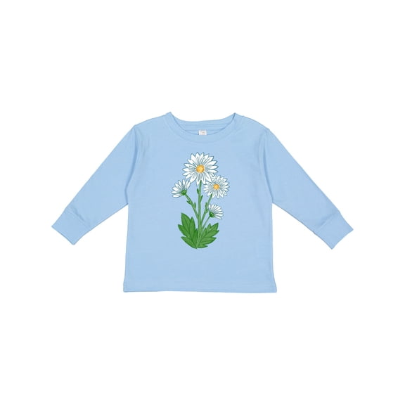 Inktastic Daisy Flower Boys or Girls Long Sleeve Toddler T-Shirt