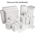 thumbnail image 4 of N'icePackaging - 50 Qty Gold Textured Imported Cotton Filled Earring Jewelry Boxes - for Rings/Earrings/Small Jewelry & Pendants - 2 1/8" x 1 5/8" x 3/4", 4 of 7