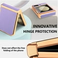 thumbnail image 7 of Casetego for Samsung Galaxy Z Flip 5 5G Case,Shockproof Drop Protective Full Body Protection Anti-Slip Leather Cover Stylish Case,Purple, 7 of 7