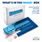 Imako Premium Cosmetic Teeth - 1 Pack - Small, Natural White - Upper Veneers - Custom Fit at Home, DIY Smile Makeover, Made in USA