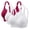 Multicolor1, variant on 3pc Plus Size Bras for Women Wireless Adjustable Strap Full Support Breathable Everyday Bra