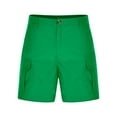 thumbnail image 4 of YUGYXL Men's Cargo Shorts Dressy Button Zipper Lightweight Business Shorts Summer Camping Shorts Green XL, 4 of 5