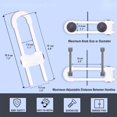 thumbnail image 2 of 10 Candados Deslizantes para Gabinetes de Seguridad Infantil WENPENG Blanco, 2 of 6