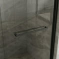 thumbnail image 4 of Topcobe 60" W X 72" H Double Sliding Glass Shower Door Aluminum Framed Shower Enclosure with Clear Tempered Glass, Stainless Steel Hardware, Walk In Shower Kit, Bathroom Glass Door, Matte Black, 4 of 8