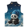 thumbnail image 5 of Pzuqiu Panda Boys Zip Up Sleeveless Vest Size 4 Comfortable Casual Fall Winter Warm Outerwear With Pockets Personalized Fashion Fall Outerwear Versatile for Daily Life, 5 of 7